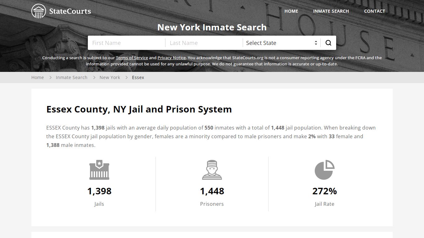 Essex County, NY Inmate Search - StateCourts